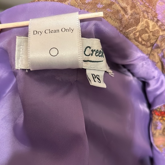 Coldwater Creek Bohemian Tweed Floral Blazer Size Petite Small - Picture 12 of 12